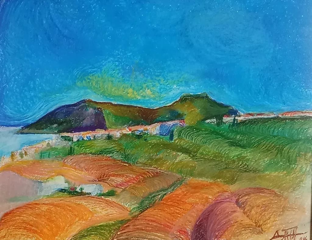Vibrant Hills: A Colorful Journey Through Nature's Palette