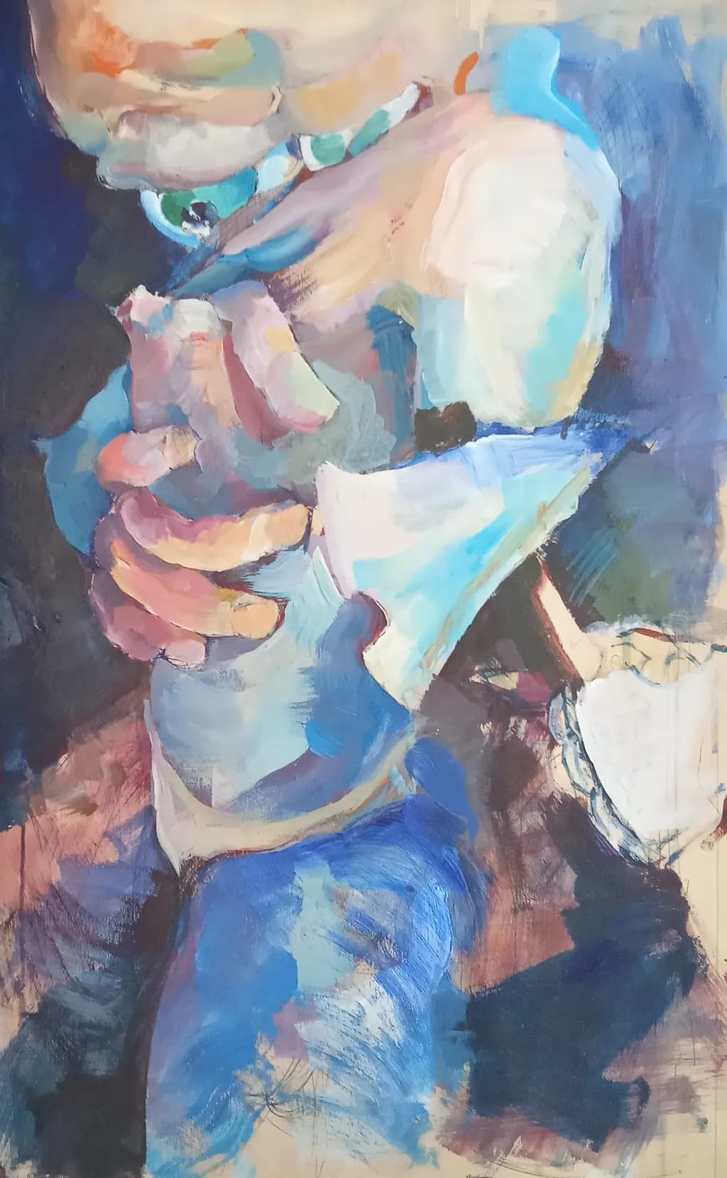 Embrace of Color: A Journey Through Abstract Emotion