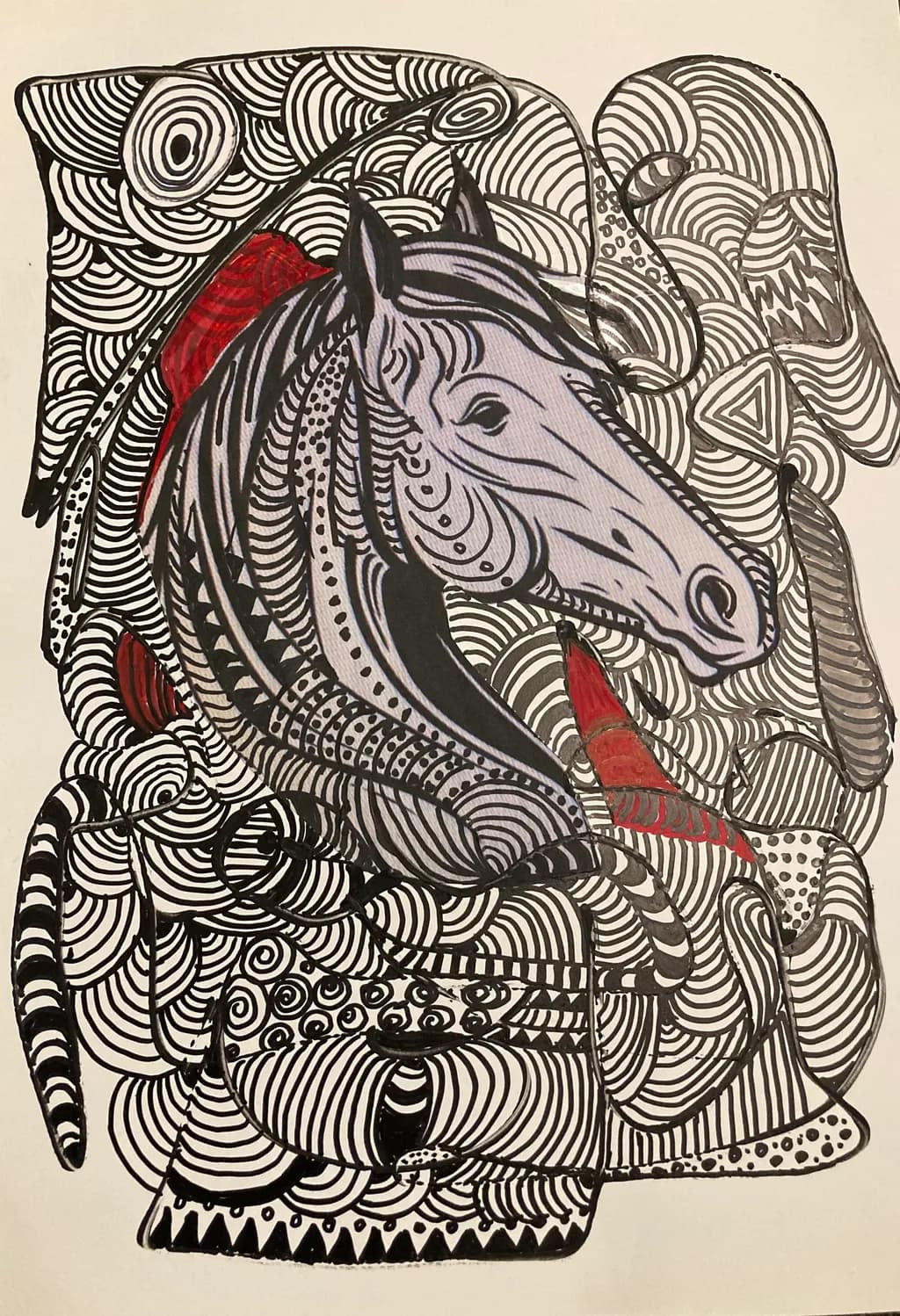 The horse 