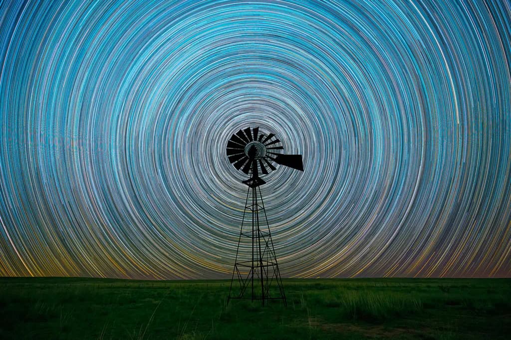 Star Trails Windmill