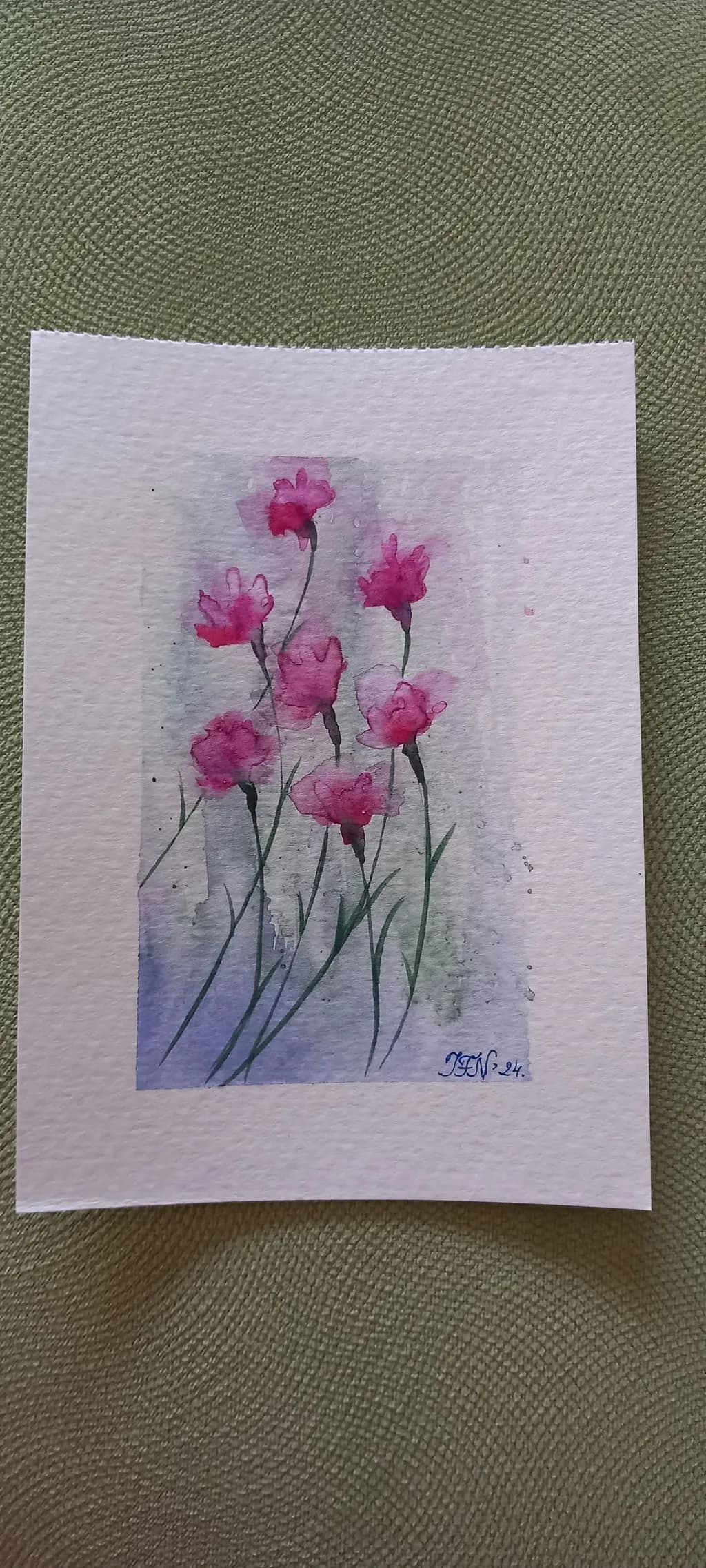 Pink Flower Stems