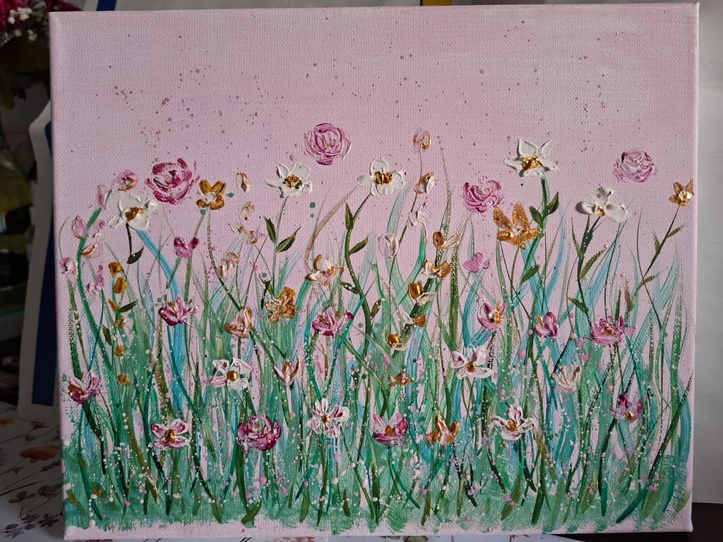 Pink Flower Meadow