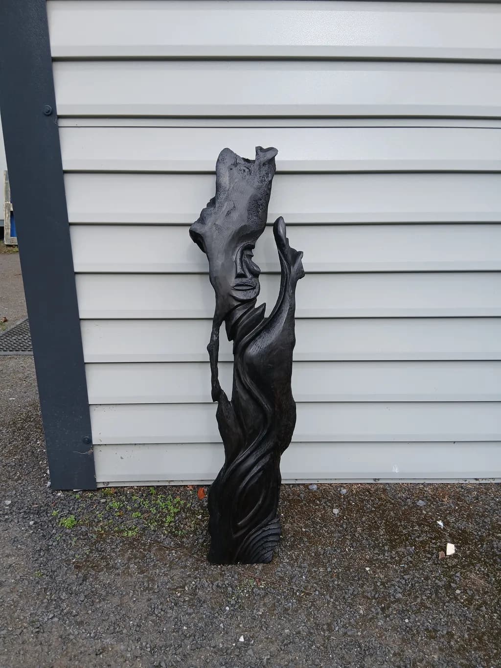 Curved Black Abstract