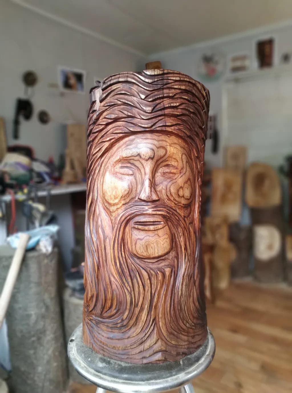 Rustic Wood Carving