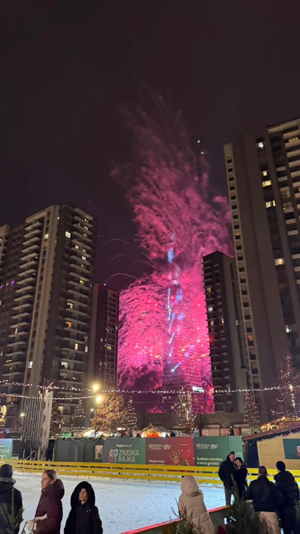 Urban Fireworks Display
