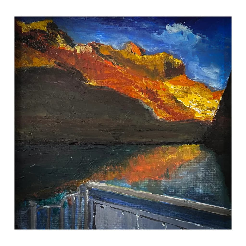 Serenity at Dusk: A Vibrant Reflection of Nature's Palette