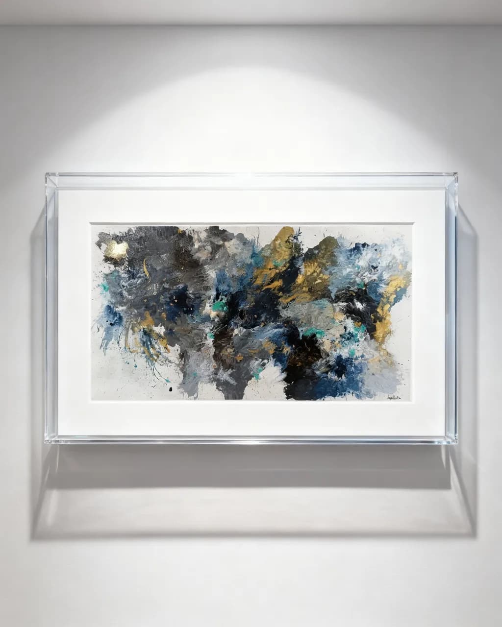 Blue Gold Abstract