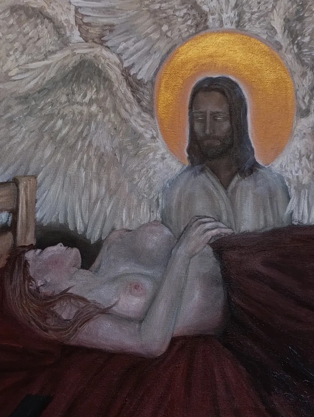 Divine Embrace: A Serene Encounter with the Sacred