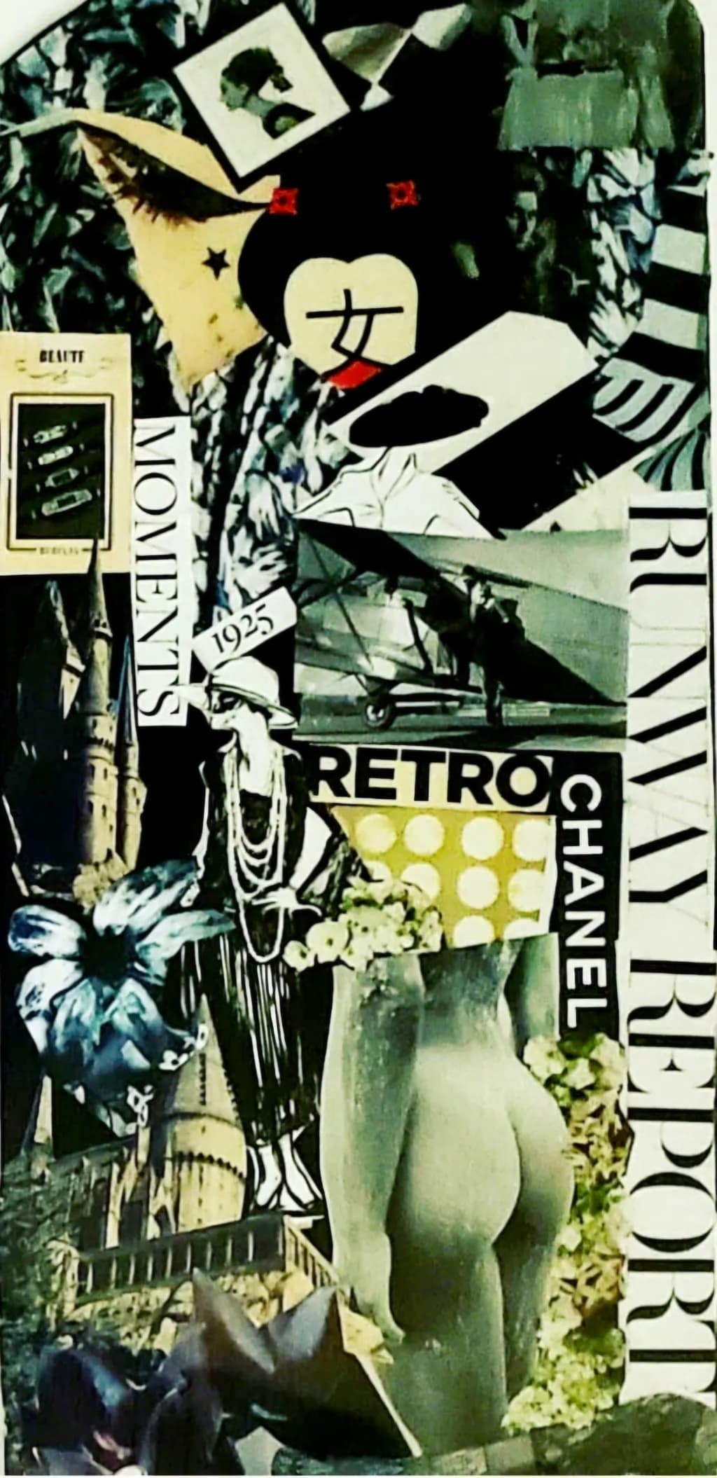 Retro Fashion Collage: A Journey Through Time and Style