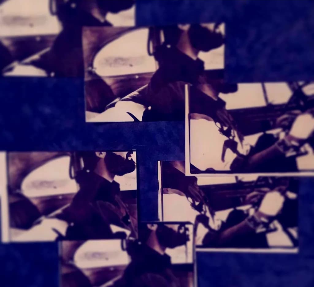 Nostalgic Monochrome Collage: Reflections of a Journey Through Time
