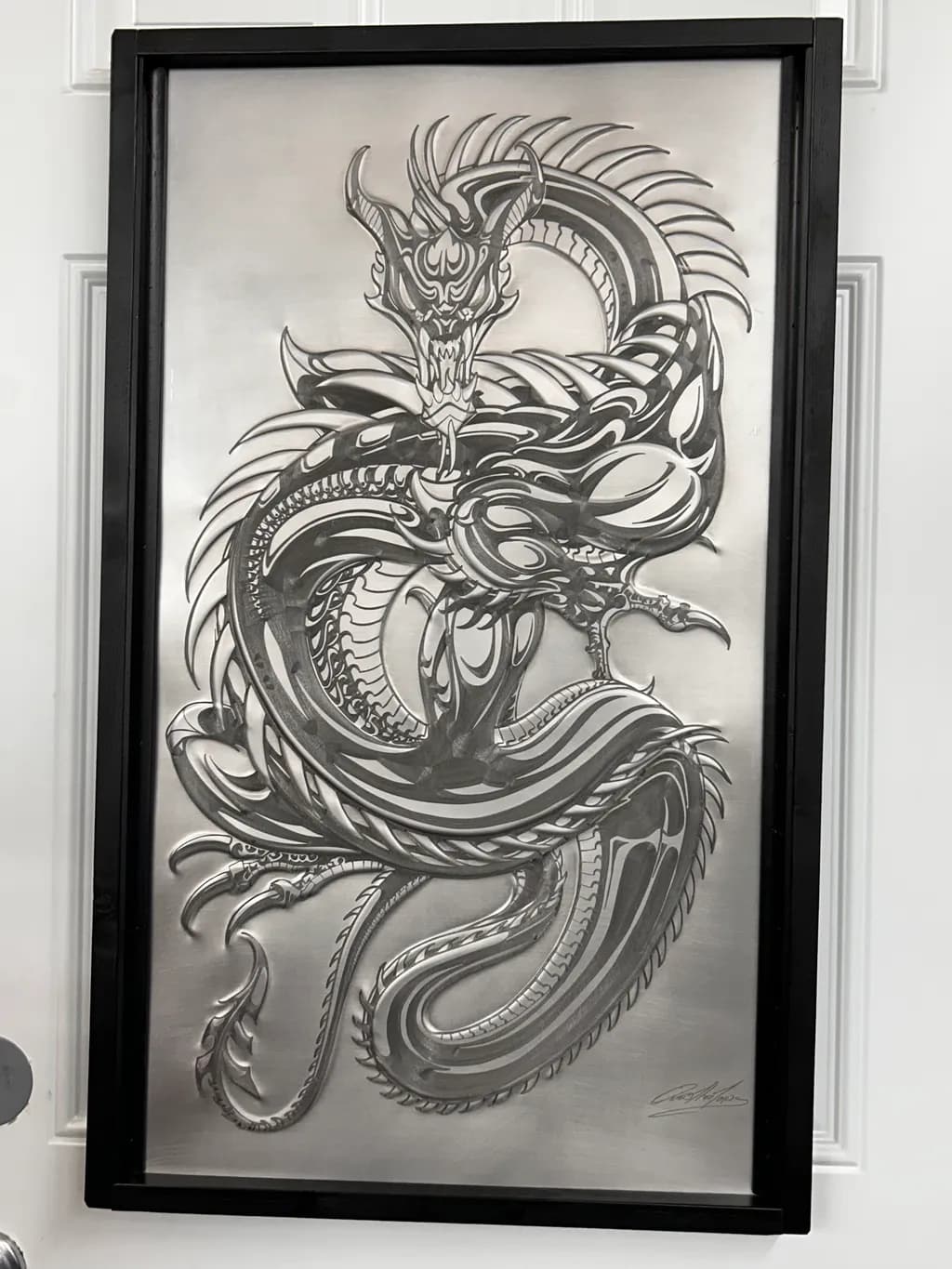 Majestic Steel Dragon: A Fusion of Art and Metal Mastery