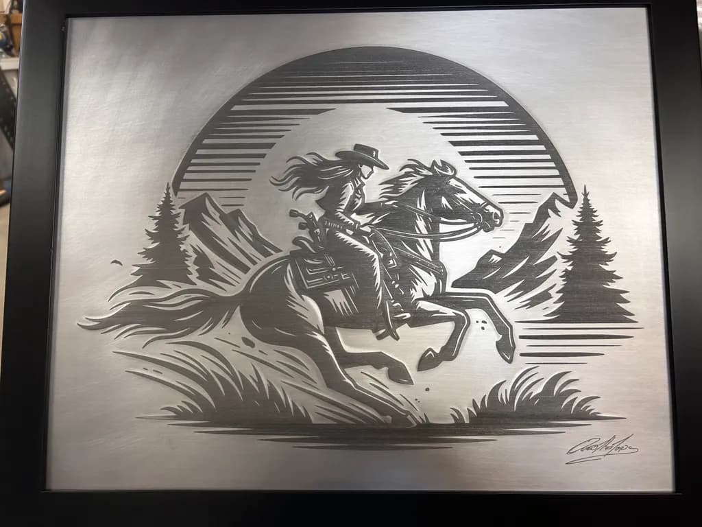 Galloping Spirit: A Journey Through the Wild West in Silver and Shadow