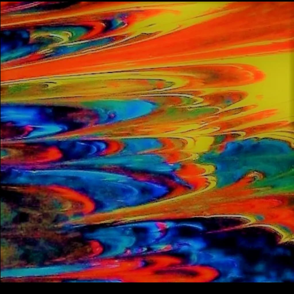 Vibrant Whirl: A Dance of Color and Emotion in Abstract Art
