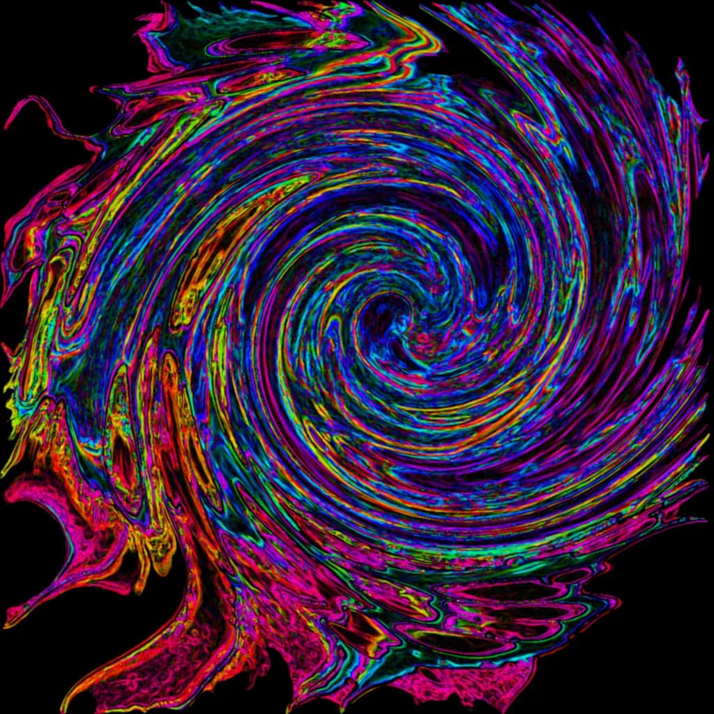 Vortex of Vibrant Colors: A Whirlwind of Abstract Expressionism