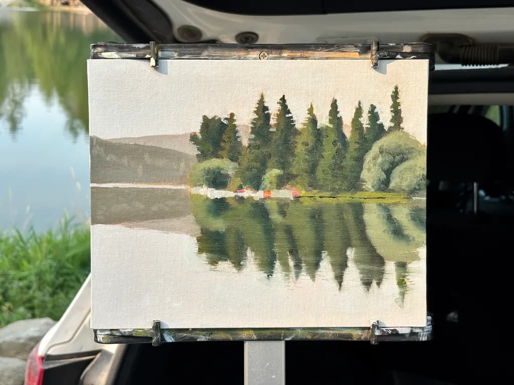Whispers of Serenity: A Tranquil Reflection of Nature's Embrace