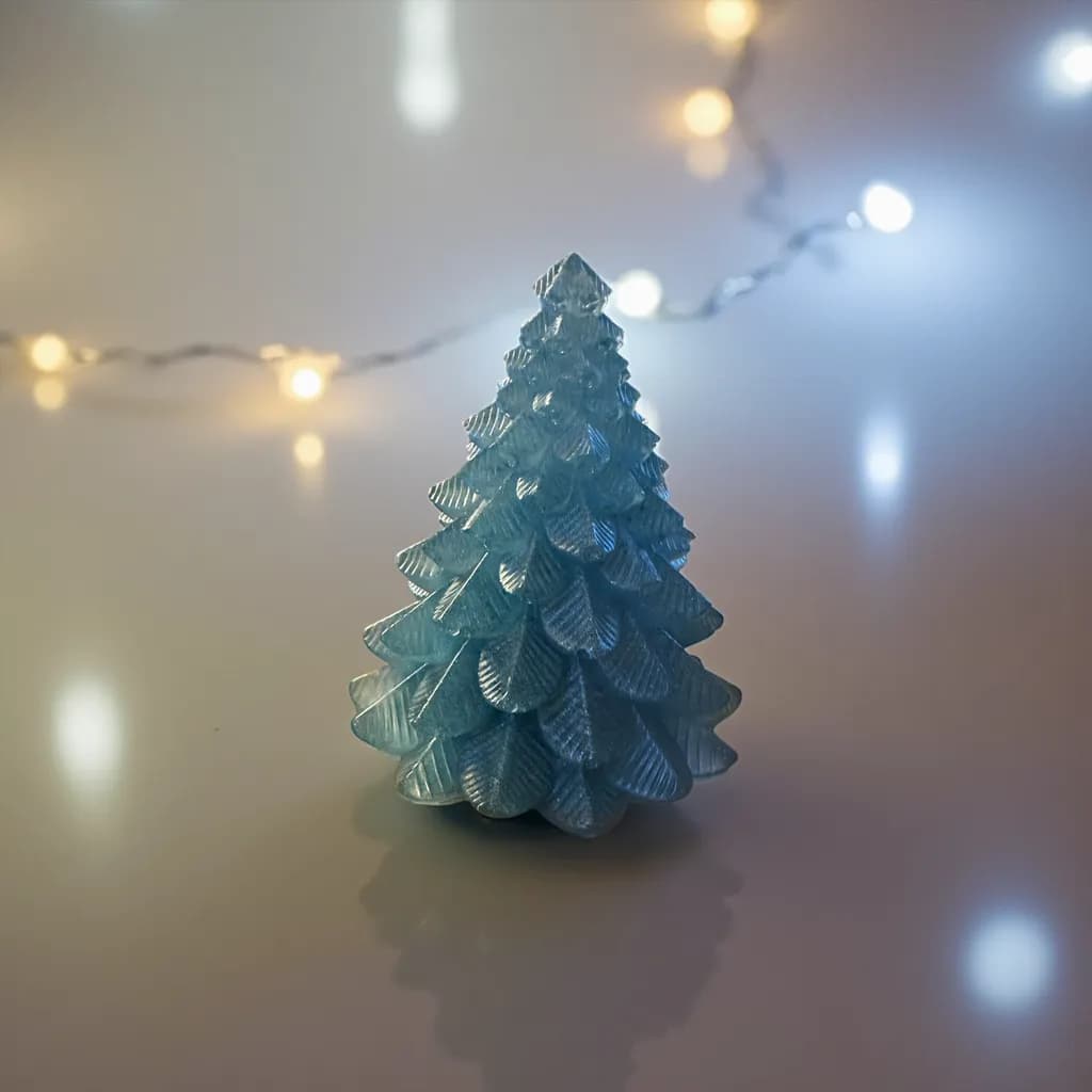 Whimsical Blue Christmas Tree: A Sparkling Holiday Centerpiece for Festive Decor