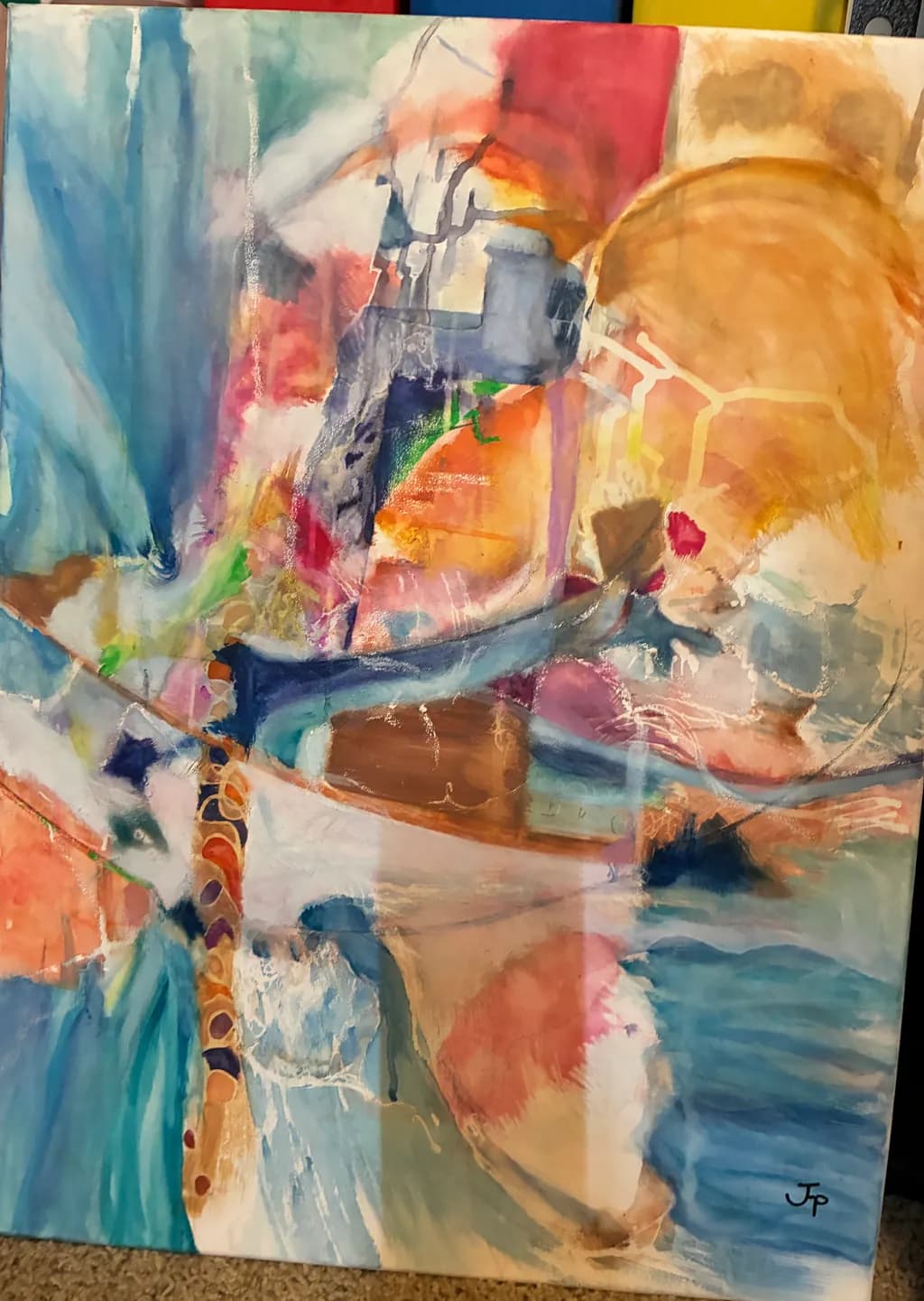 Vibrant Fluidity: An Abstract Expression of Color and Emotion