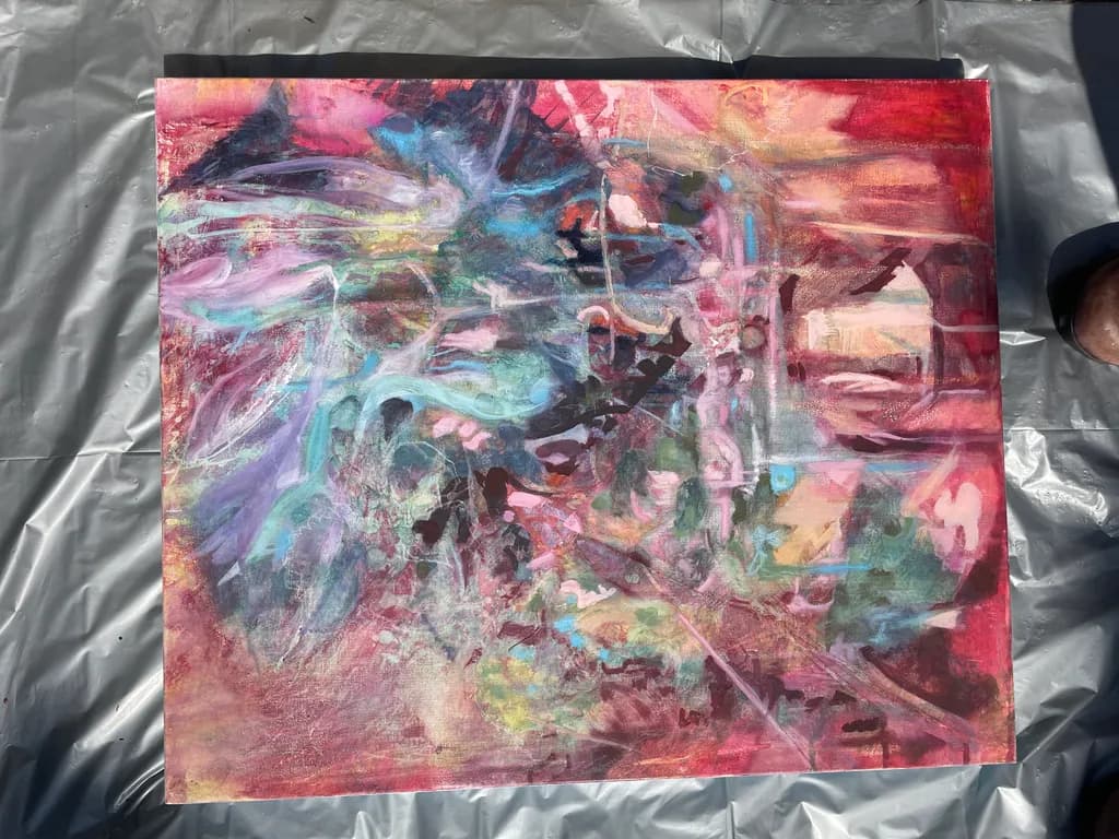 Vibrant Whispers: An Abstract Journey Through Color and Emotion