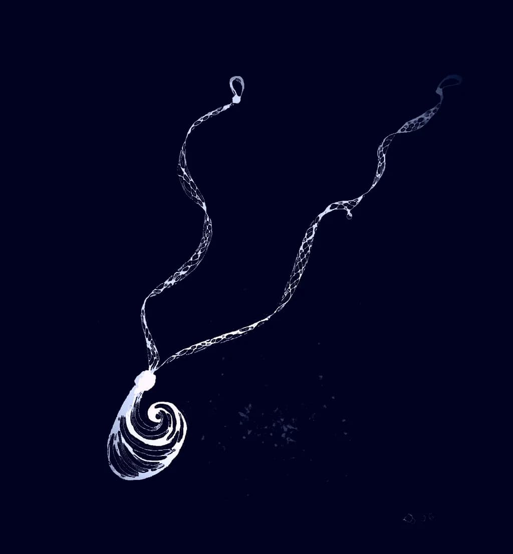 Lace Spiral Necklace