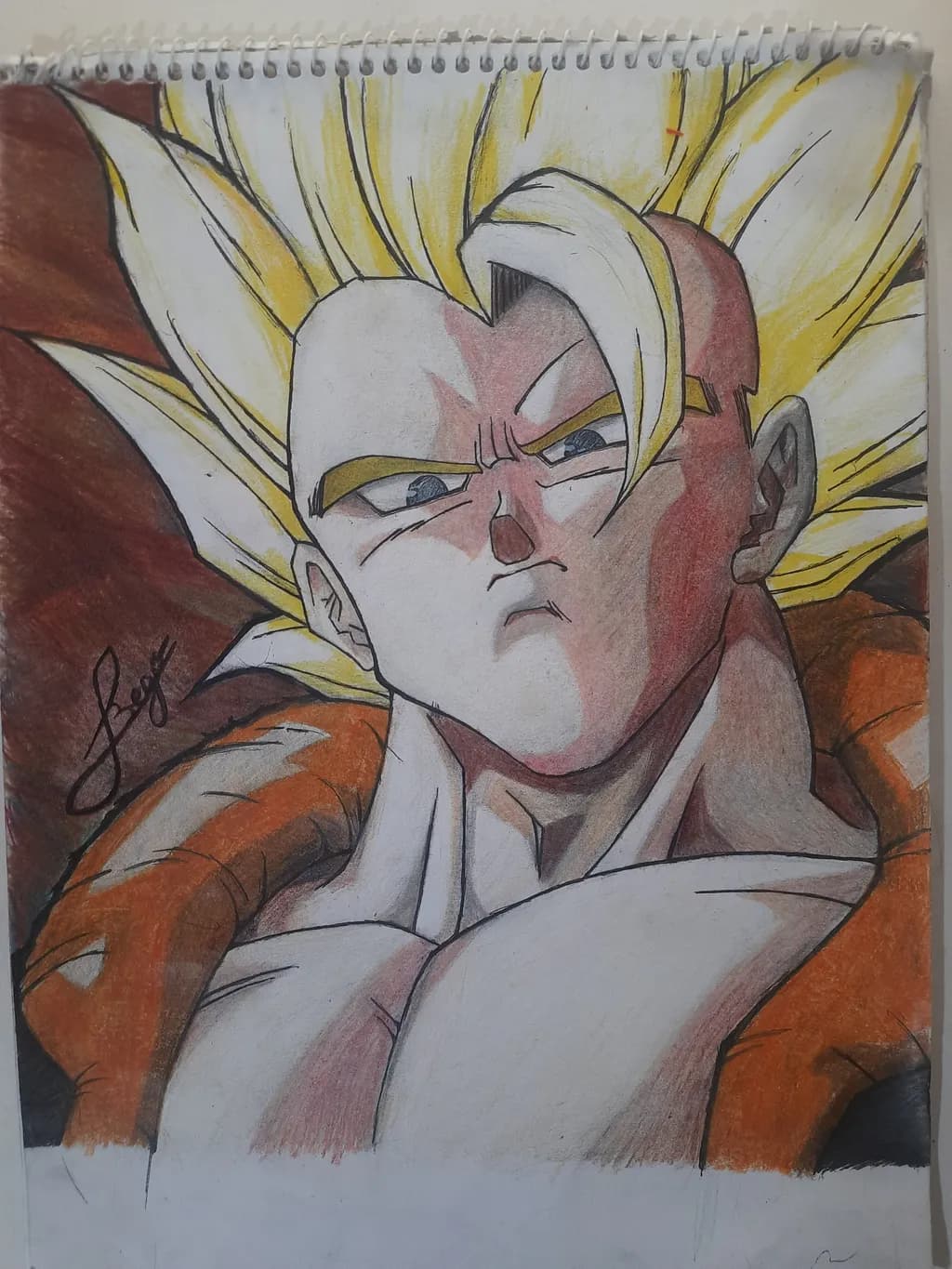 Epic Saiyan Transformation: A Bold Tribute to Power and Determination
