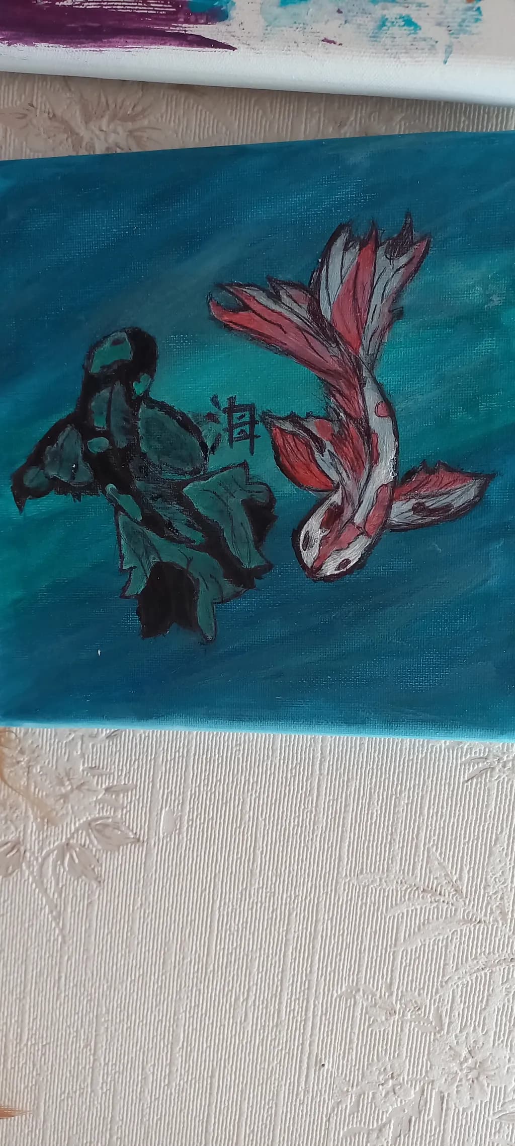 Whispers of the Deep: A Dance of Koi and Shadows