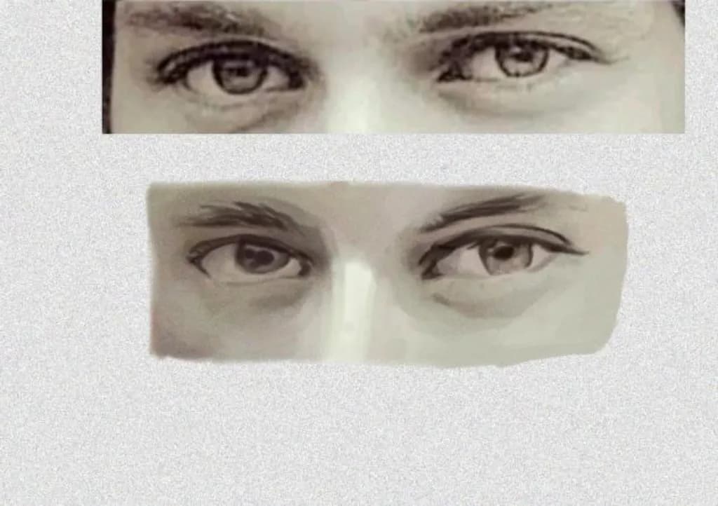 Whispers of the Soul: A Dual Gaze in Artistic Expression