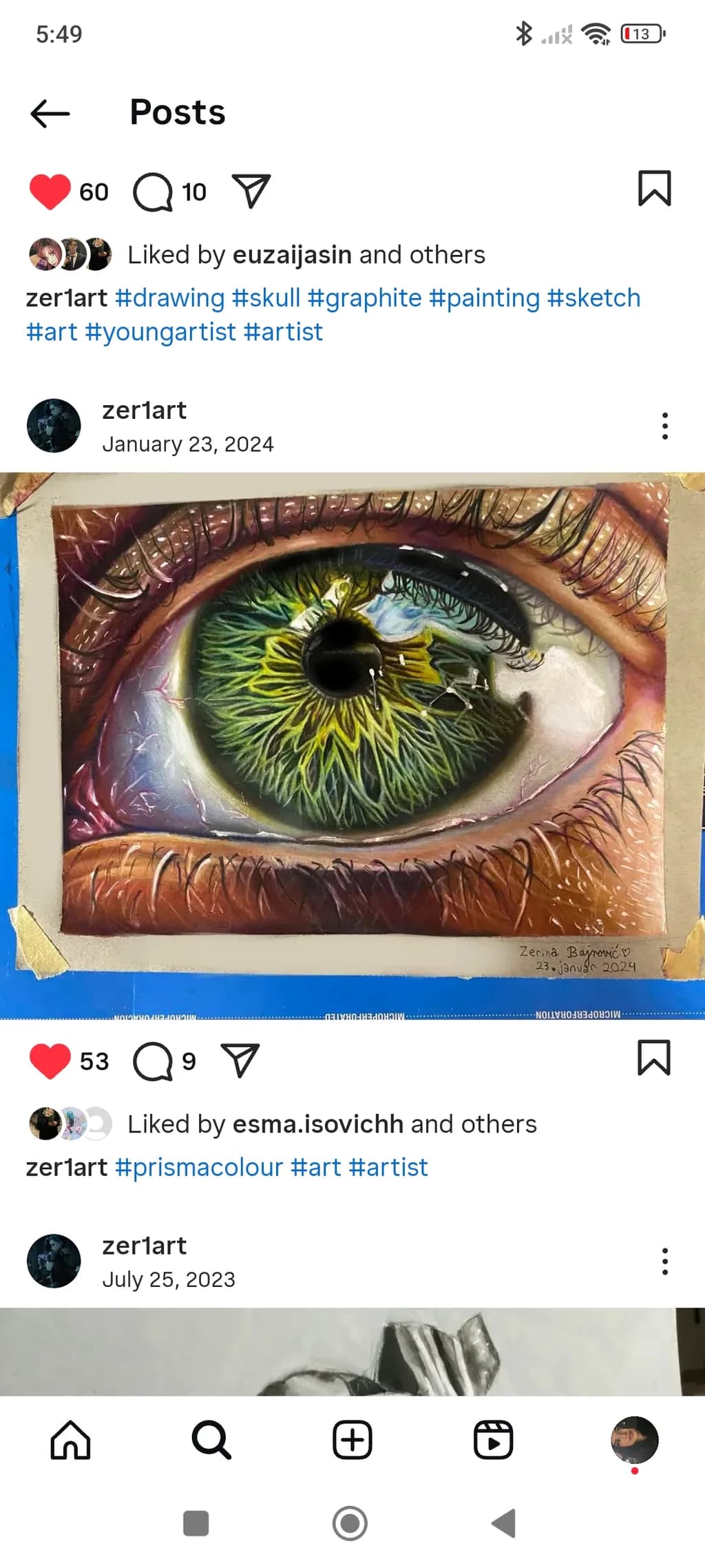 Vivid Gaze: A Realistic Eye Study in Color and Detail