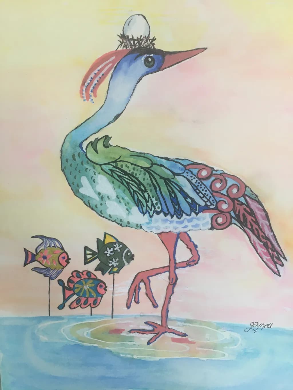 Playful Marine Guardian