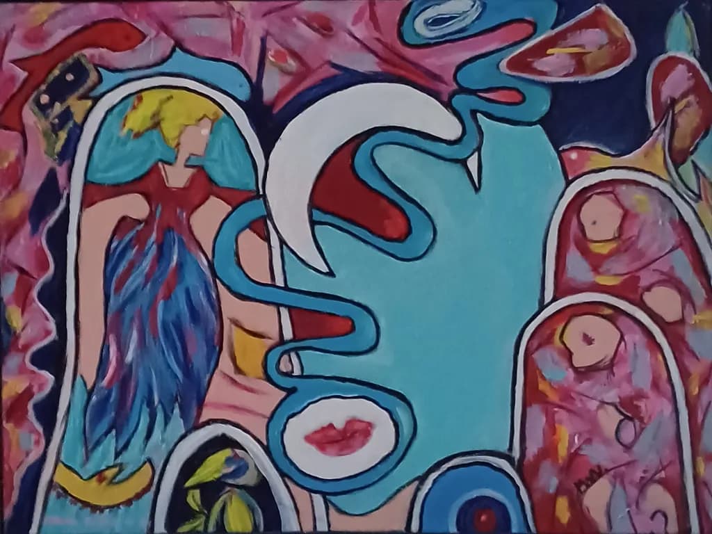 Vibrant Surrealism: An Expressive Journey Through Color and Form