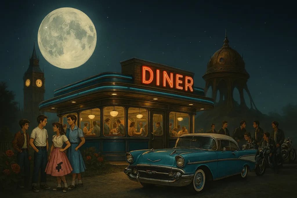 Moonlit Diner Night