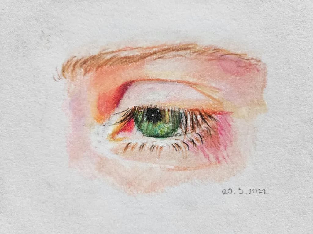 Whispers of Color: A Captivating Eye Study in Pastel Hues