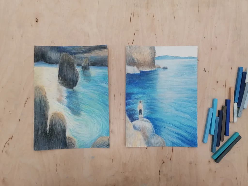 Whispers of the Ocean: A Serene Journey Through Blue Waters and Rocky Shores