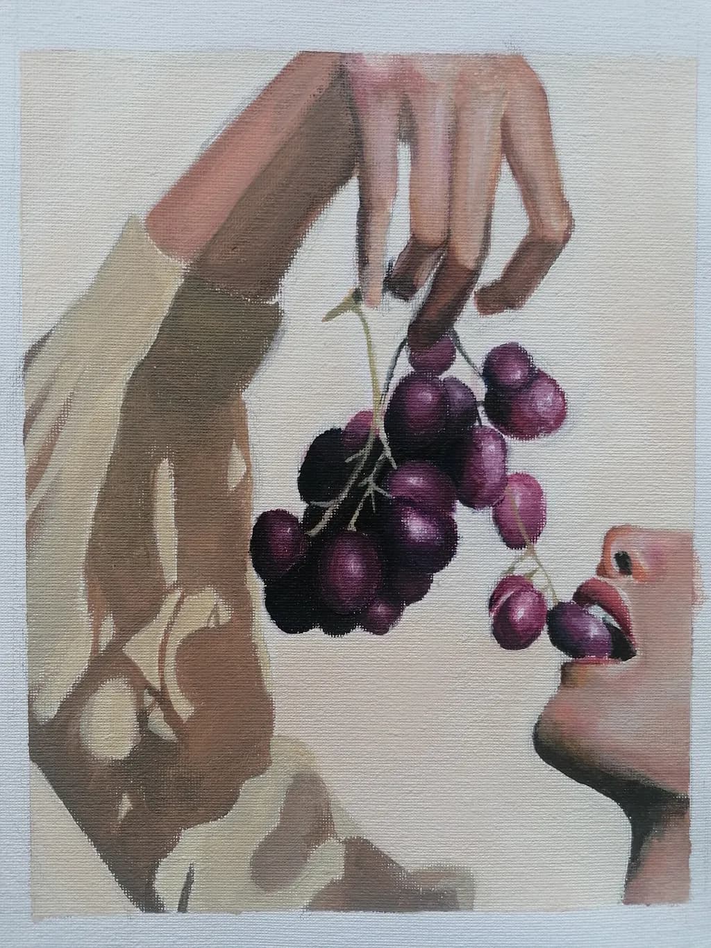 Grapes of Expression: A Portrait of Taste and Touch