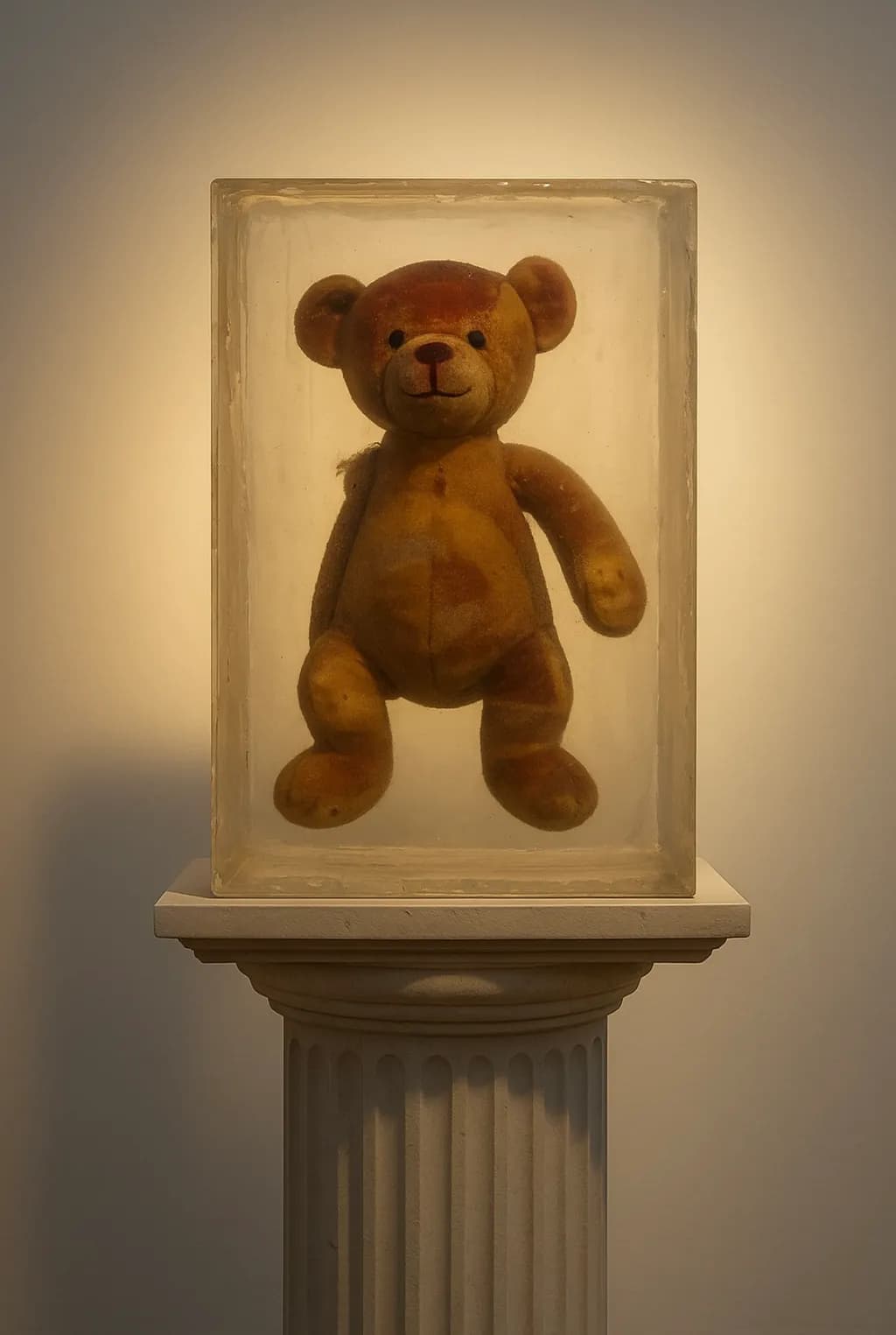 Frozen in Time: The Enigmatic Bear in Resin