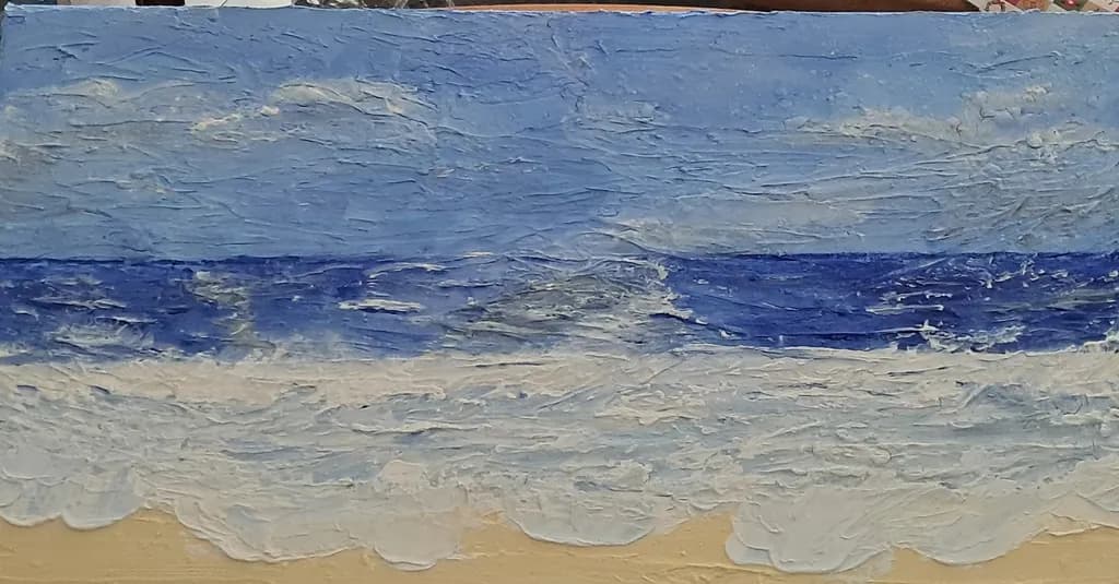 Whispers of the Ocean: A Textured Seascape Journey