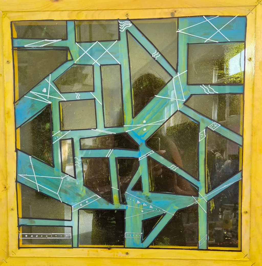 Blue Gridwork