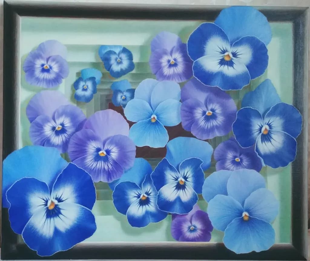 Blue Pansy Cascade