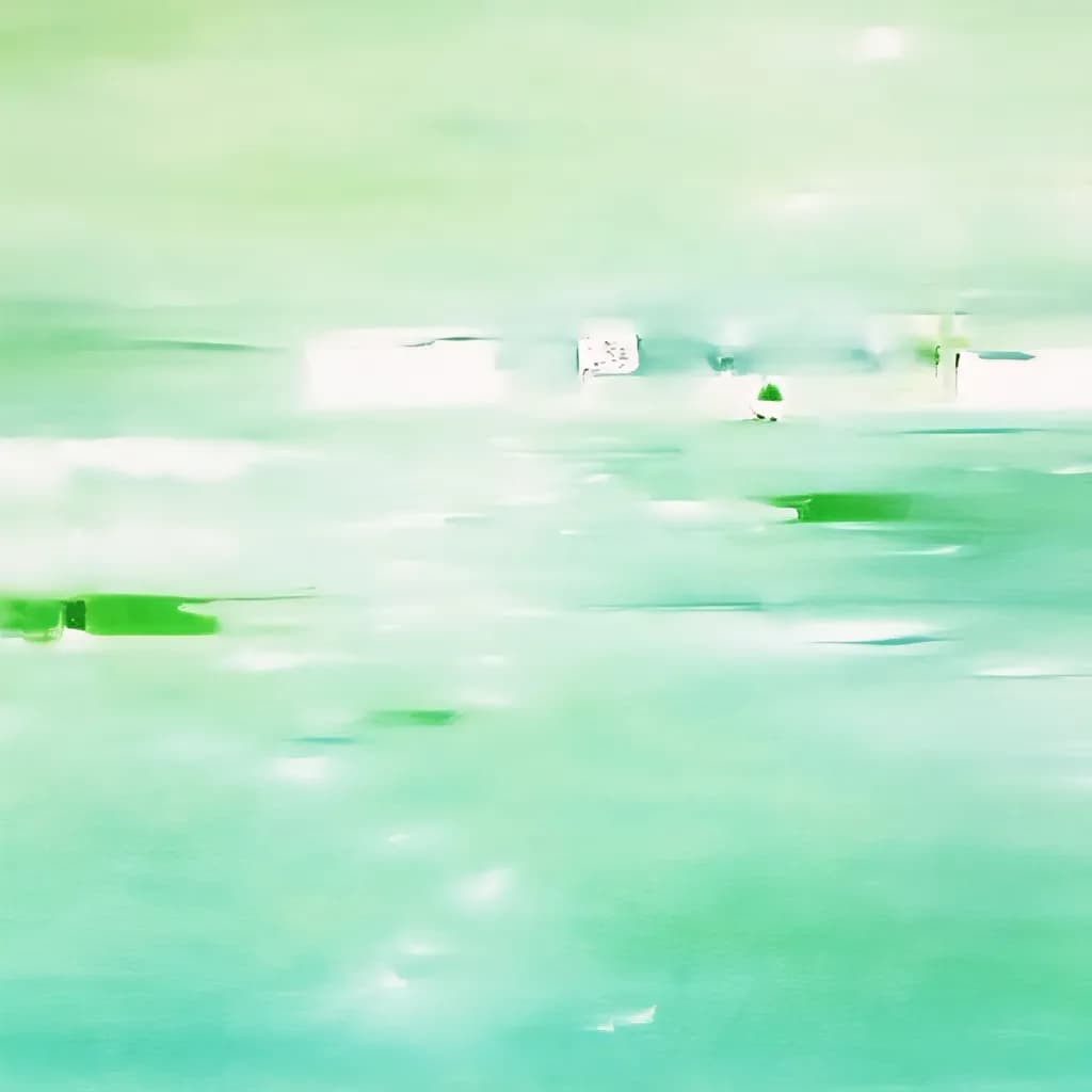 Whispers of Serenity: A Dreamy Green Landscape in Motion