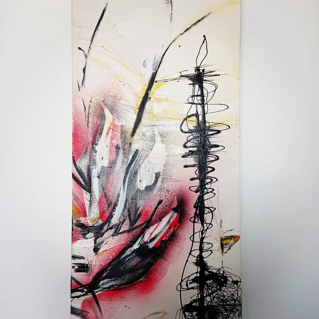 Whispers of Color: An Abstract Journey Through Emotion and Form