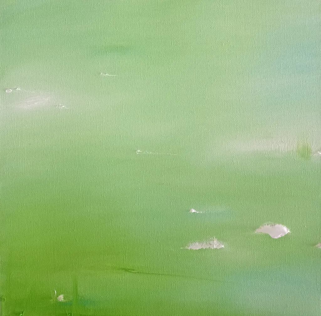 Whispers of Green: A Soft Abstract Journey Through Calm Textures