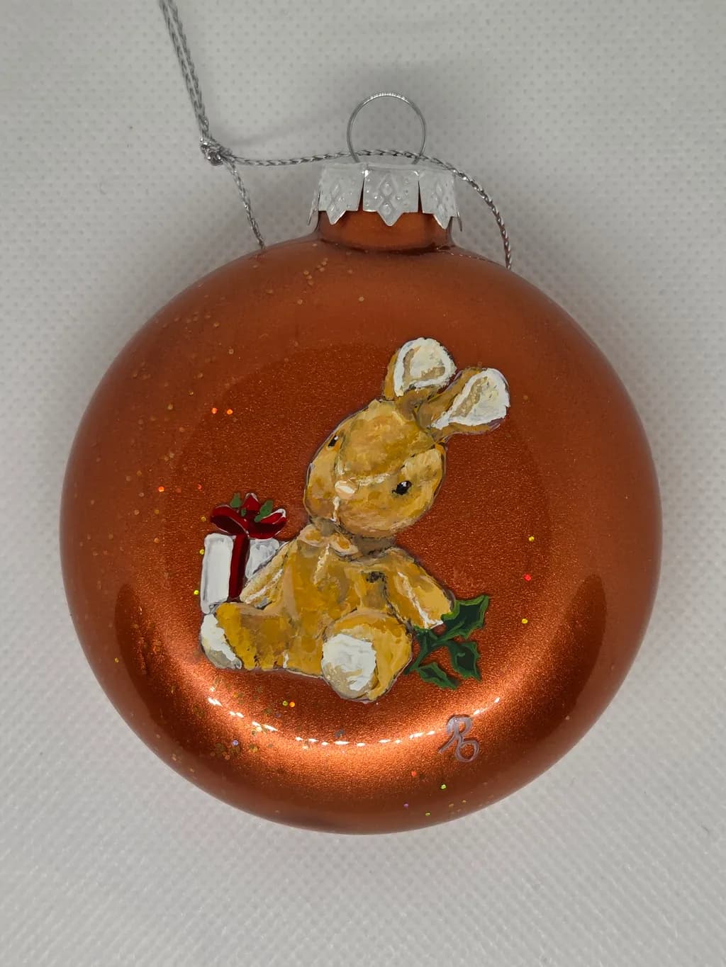 Bunny with Gift Ornament