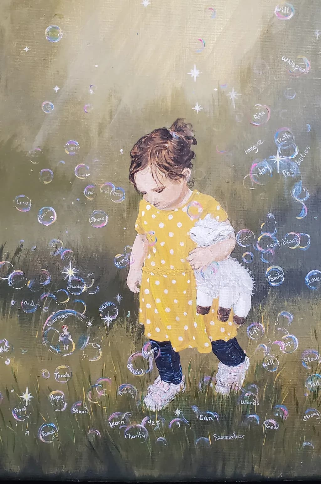 Whispers of Innocence: A Child's Journey Through Bubbles of Imagination and Wonder
