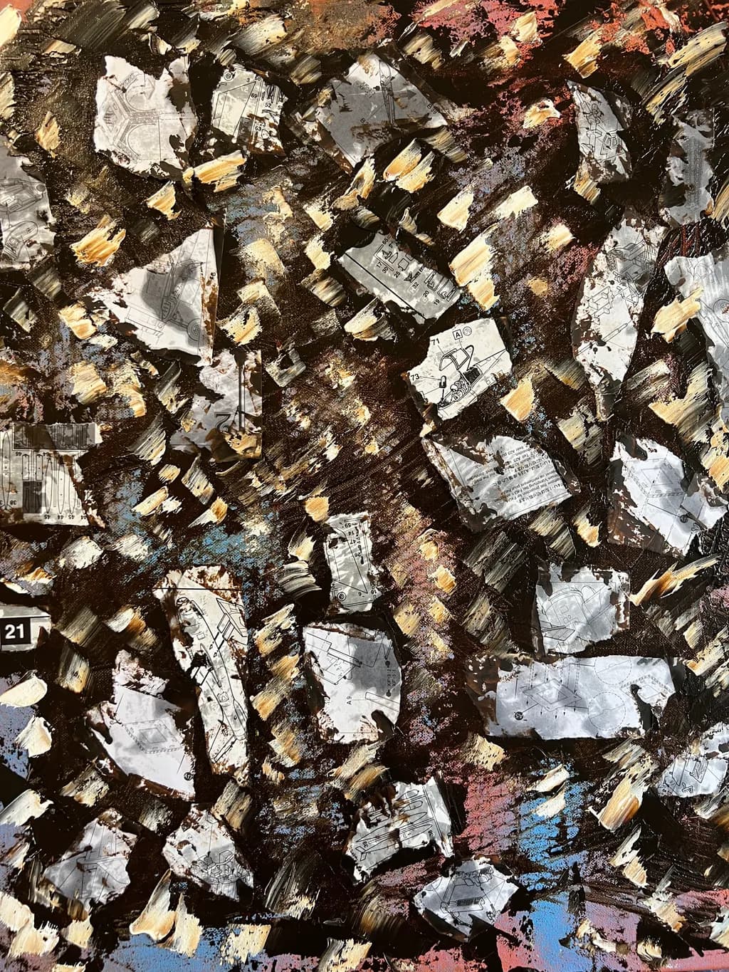 Chaotic Layers: A Monochrome Journey Through Abstract Textures