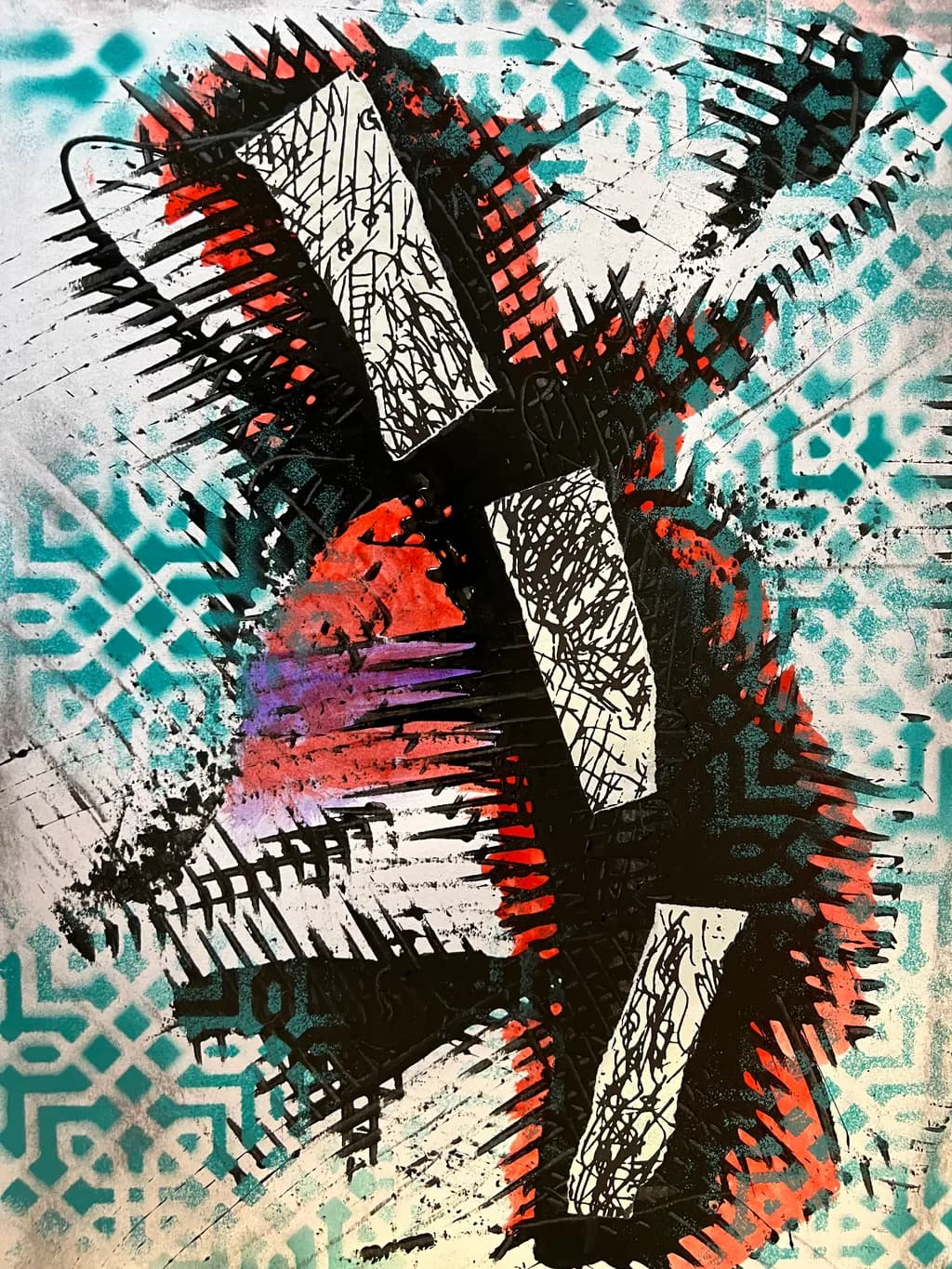 Dynamic Contrast: A Fusion of Color and Form in Abstract Expressionism