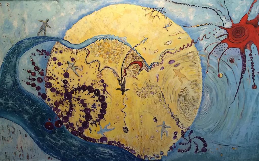 Vibrant Surrealism: A Dynamic Journey Through Color and Imagination