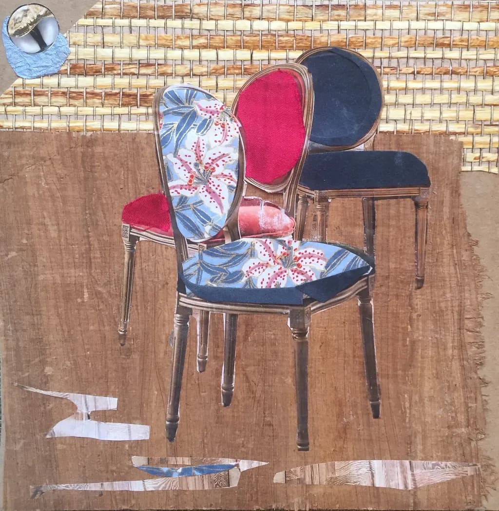 Chairs of Color: A Whimsical Collage of Comfort and Style
