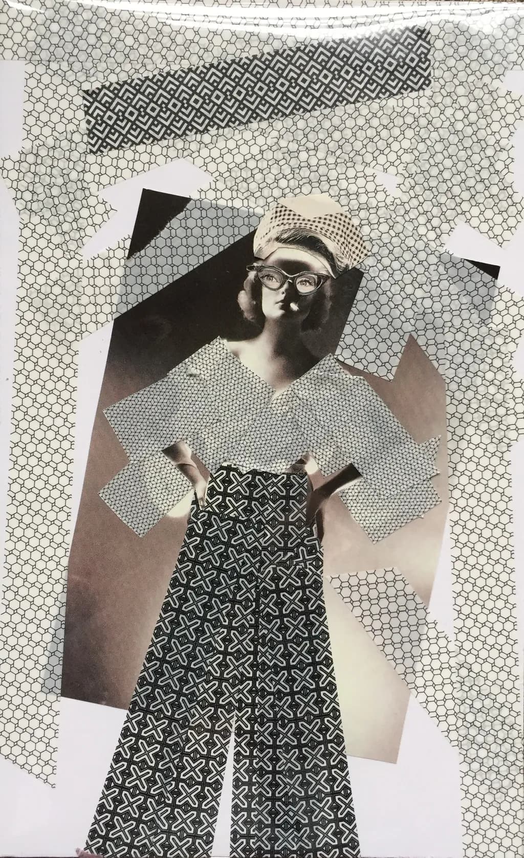 Chic Geometry: A Vintage Fashion Collage Exploration