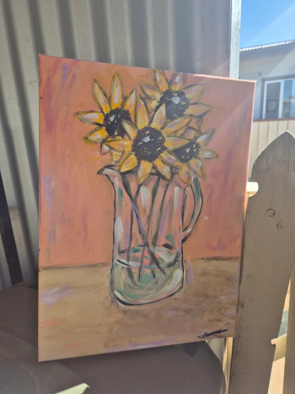 Sunflowers in Pitcher