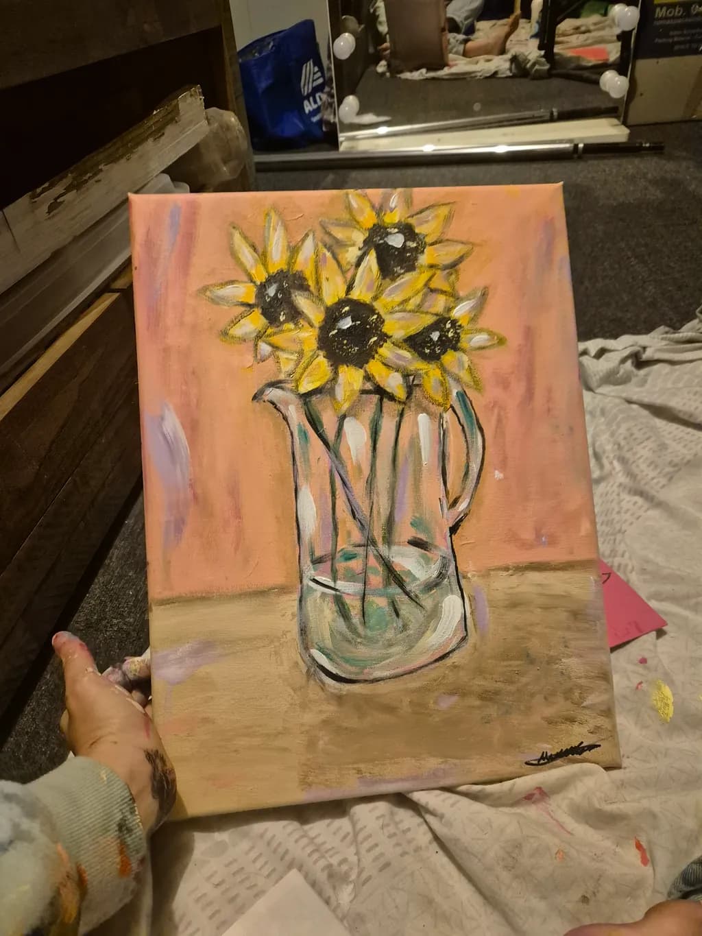 Sunflowers in Pitcher
