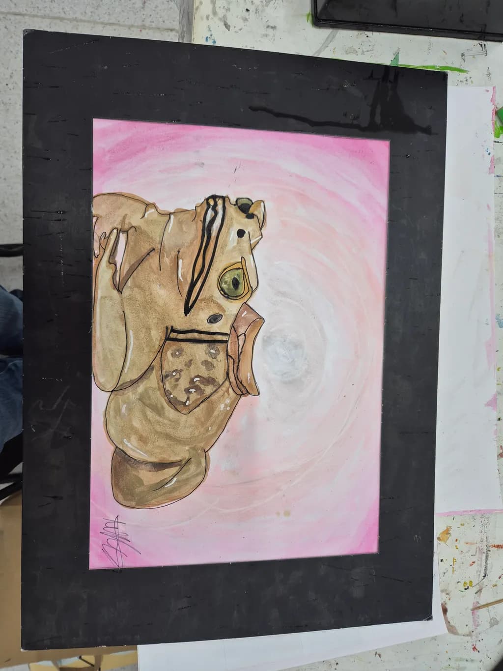Whimsical Reverie: The Enchanted Frog in a Dreamy Pink World